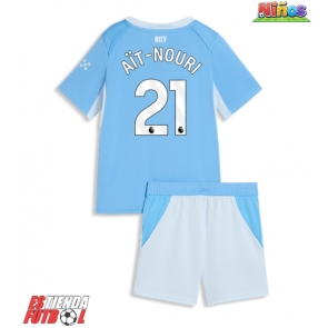 Manchester City Rayan Ait-Nouri #21 Primera Equipación Niños 2026-27 Manga Corta (+ Pantalones cortos)